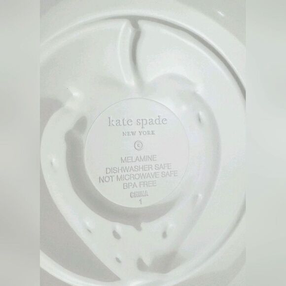 Kate Spade x Target Colorful Strawberry Appetizer Plate 4 Piece Melamine NWOT - Picture 6 of 10
